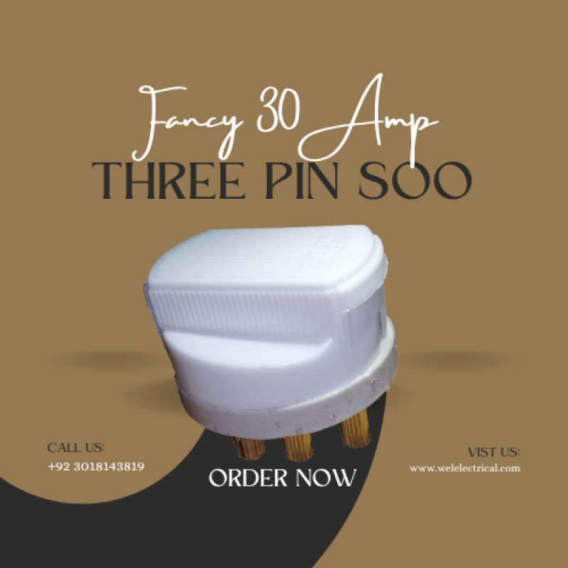 Fancy Three Pin Shoo Porcelain Based